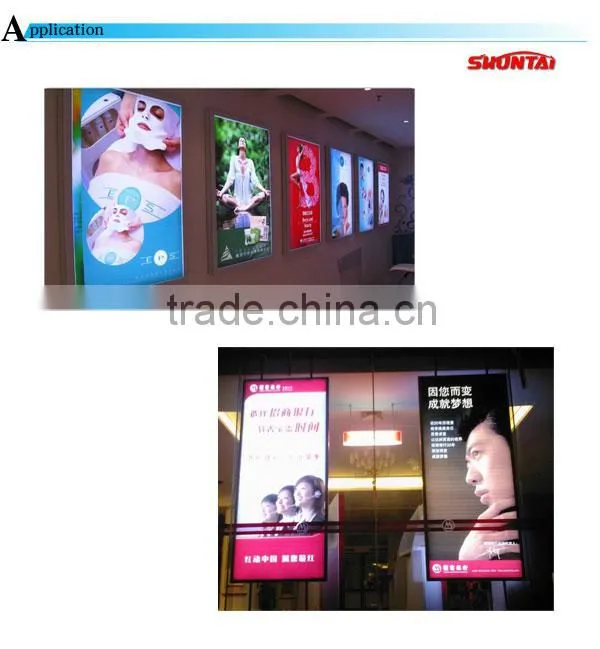 Large size snap backlit led aluminum flex face light box
