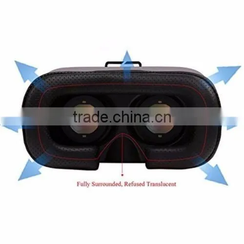 3D VR BOX Case Virtual Reality Glasses Movies Games Case For 3.5-6.0 inch Phone
