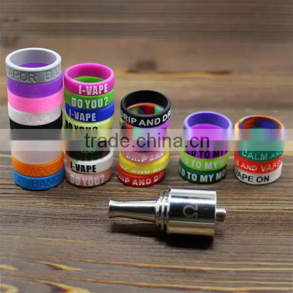 flexible 18/22mm diameter non-stick vape band custom silicone o ring