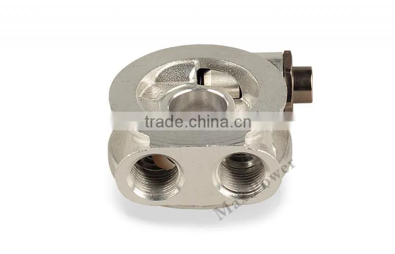 AN8 universal auto thermostat oil cooler sandwich plate oil dapter oil sandwich