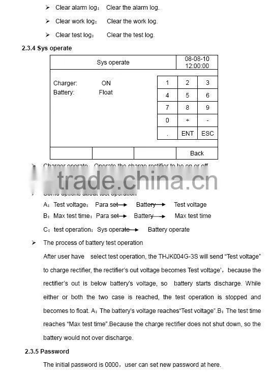 LCD substation power supply control and management system