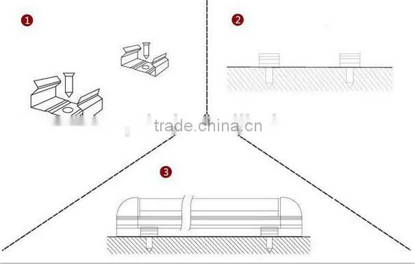 2016 hot sales led tube 2 rows led led tube lights high efficiency 22w 6500k