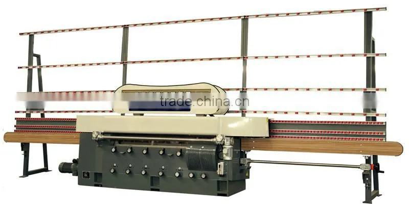 PLC control glass miter edging machine