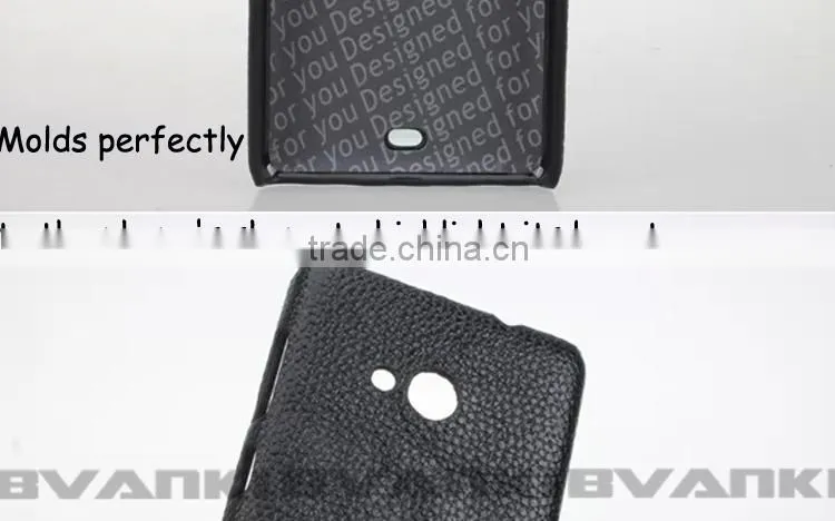Celulares 2016 Back Cover For Nokia Lumia 535,Universal Leather Phone Cover Metal Case For Microsoft Lumia 535 Shockproof