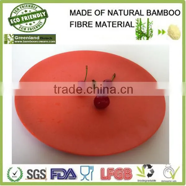fresh and natural appearance bamboo fiber plates and dishes,bamboo dinner set