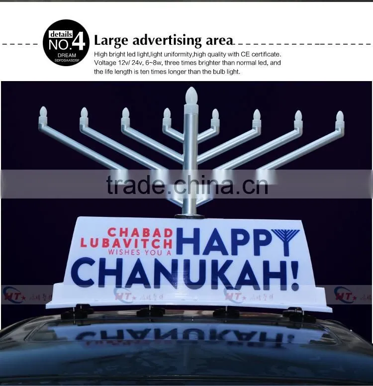 Magnet billboard led taxi top advertising