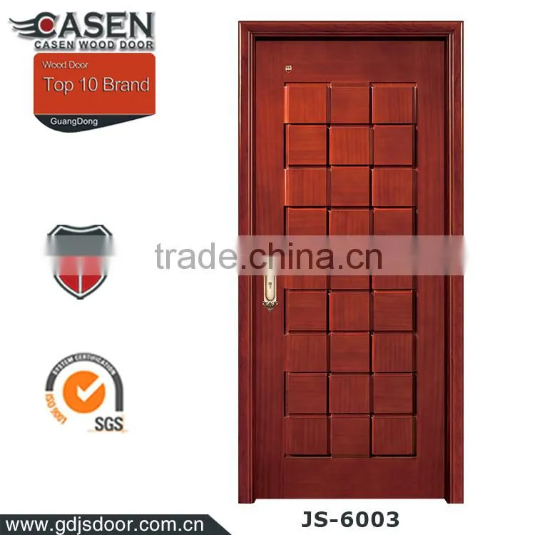 3d effect design mdf solid cherry wood interior doors