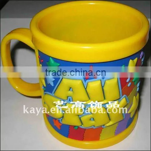 Custom ABS custom 3d cups with pvc cover
