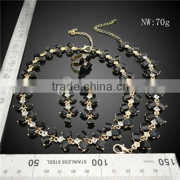 wholesale jewelry set african jewelry sets beads resin in black