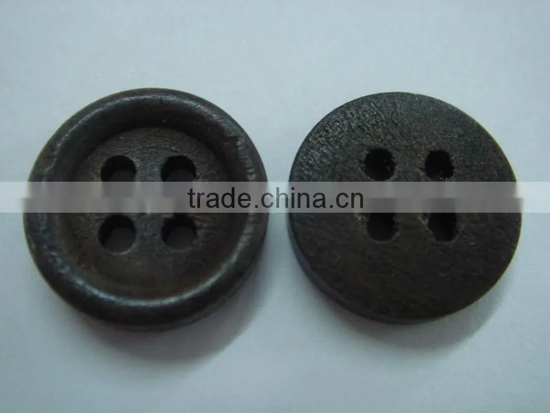 13mm fashion small suit natural wooden 4 holes button