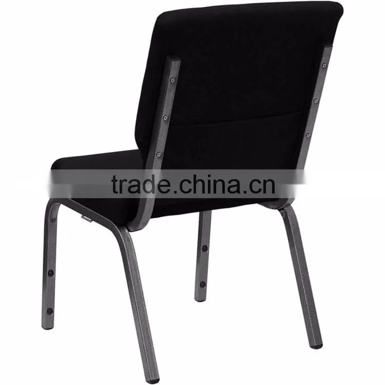 Strong comfortable black stackable theater chair from China