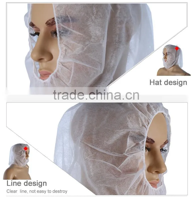 Sky blue disposable nonwoven surgical head cover