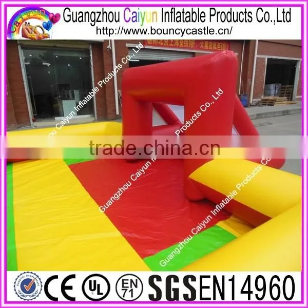 PVC material giant outdoor inflatable football/soccer field,air blower