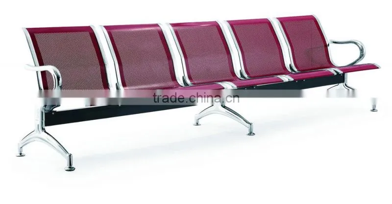 High quality 5 seater metal public waiting chair