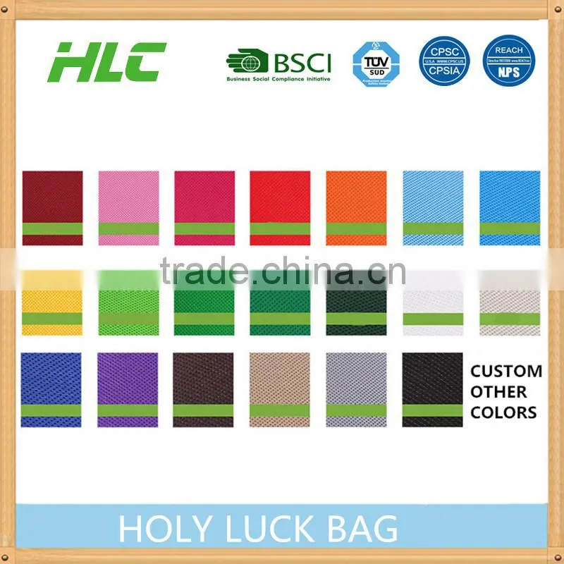 Custom Promotional Gift Foldable PP Printed Garment Cheap Drawstring Tote Fabric Laminated recycle non woven bag