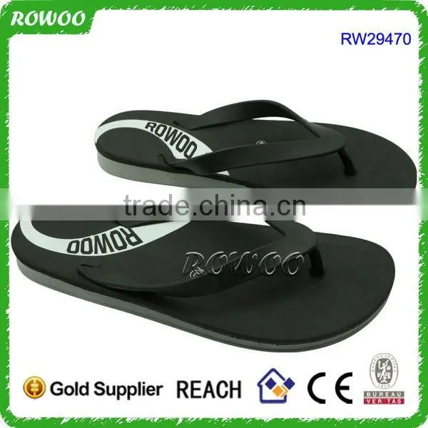 Lovely Heart Print Fancy Man Rubber Sandal Slipper Custom Flip Flop