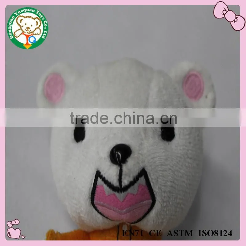 custom promotion gift plush toy bear with sucker
