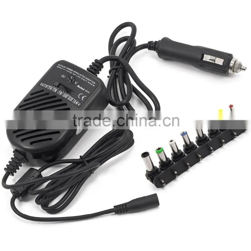 Wholesale 80w/90w universal laptop battery charger with 8 connectors, laptop charger for car