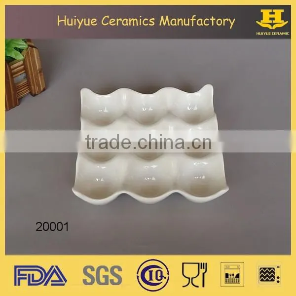 Ceramic egg shaped dish