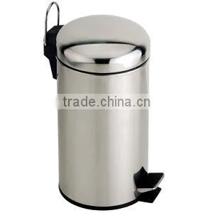 stainless steel pedal waste bin