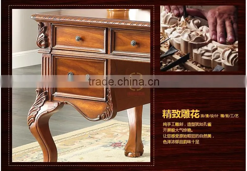 Solid wood vintage office computer desk assemble for office furniture AG-203