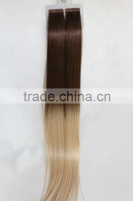my new tape hair extension 100% human remy hair tape extensions