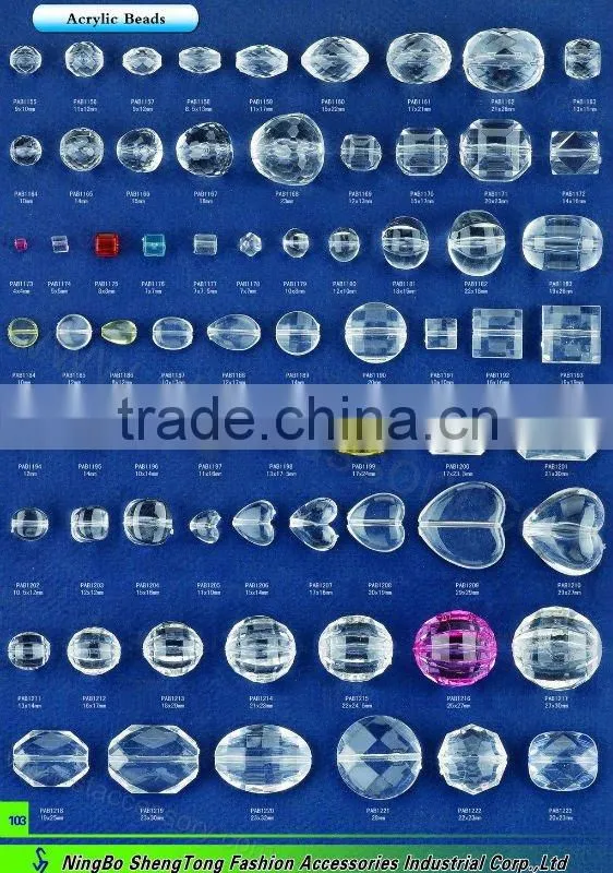 Acrylic bead for making bracelets and necklace