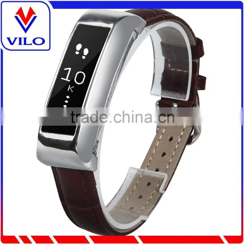 Hot selling Crocodile Genuine leather Wristband Replacement Band for Fitbit Alta Band with Metal frame