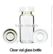 5ml 10ml 20ml 30ml clear glass vial with gold cap