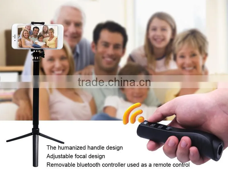 2015 extendable camera tripod monopod selfie stick
