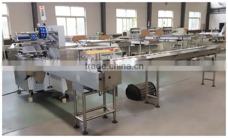 Biscuits on-edge packing machine