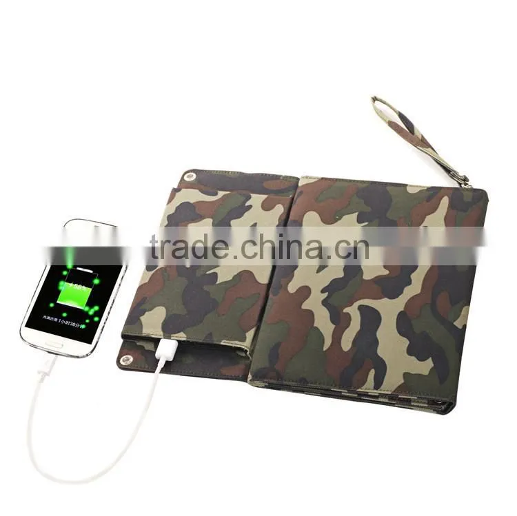 2016 new trendy products portable 5000mah usb power bank mini foldable solar panel charger 12w for huawei