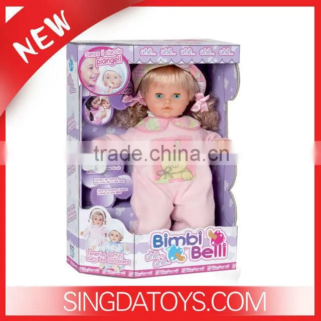 HOT SELLING ! 2014 New Design B033 B/O Baby Fashion Doll