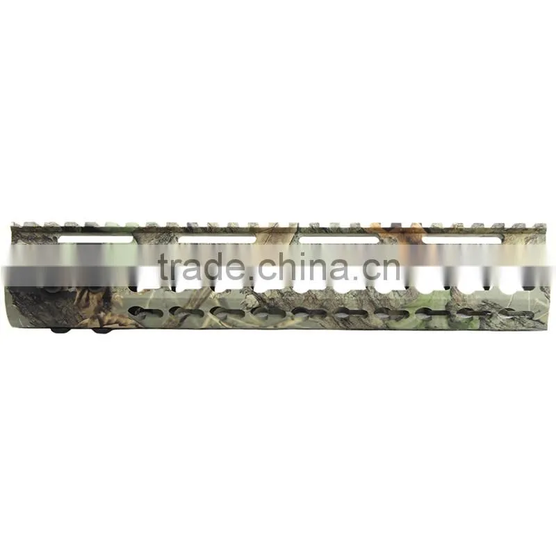 Funpowerland Keymod 10 Inch Camo Color Rifle Length Key Mod Free Float Rifle Style Handguard Rail Mount