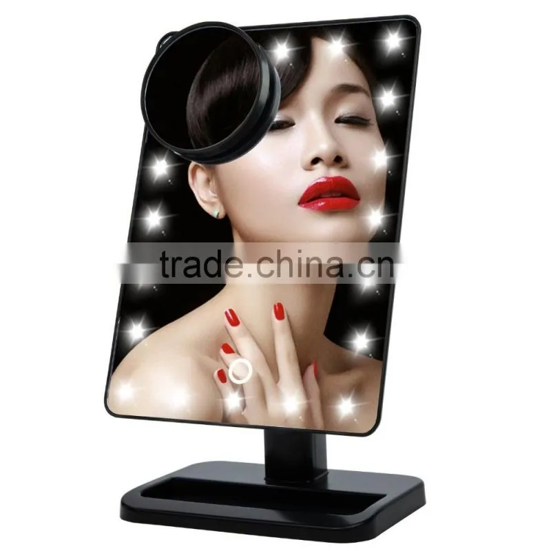Wholesale cheap theatrical vanity girl hollywood led makeup mirror with light, lighted makeup mirror