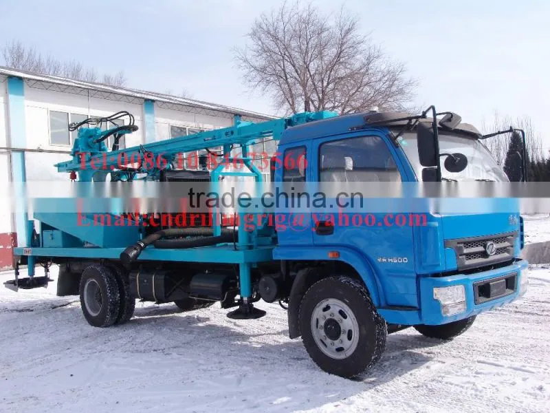 200M Truck mounted hydraulic water well borehole drilling rig