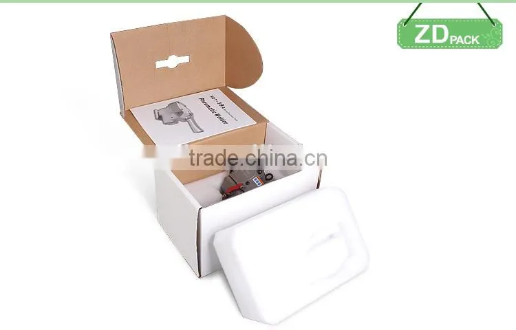 XQD-19 Pneumatic Plastic PP PET Strapping Packing Machine on Marble Panel Block Packing