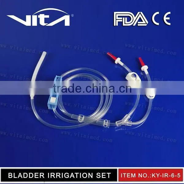 Non-toxic PVC Cysto/Bladder Irrigation Set for hospital use