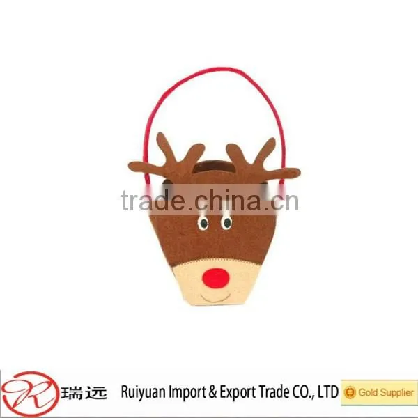 2016 Alibaba Website fashional design felt Christmas basket for sale