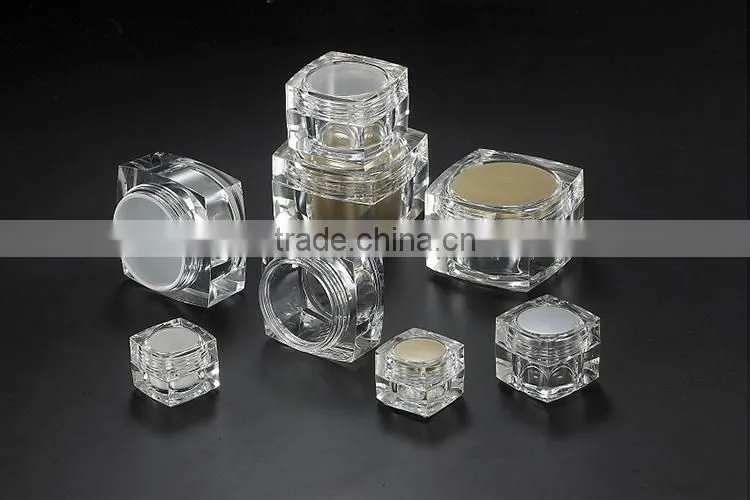 Hot sale SGS Acrylic Small Luxury wholesale cosmetic compact containers
