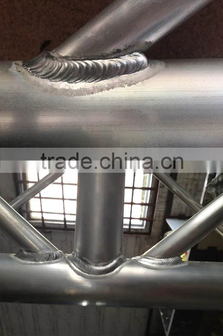 Constructed lighting truss clamp connected truss