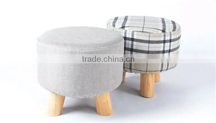 Hot sale Creative Wood round Footstool Y334