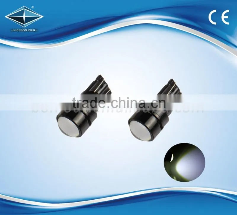 High Power Aluminium 1.5 W With Lens T10p Base Auto Car Lights.