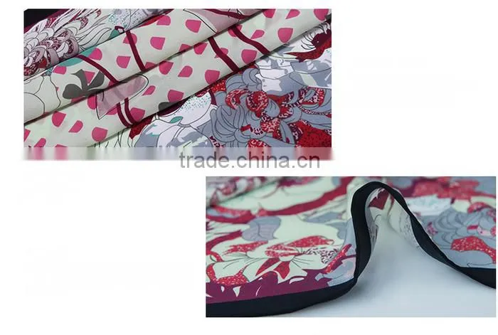 2015 New arrival spring fashionable chinese wholesale silk scarves made of the 100% pure silk /scarves/ kerchief /headband/hijab