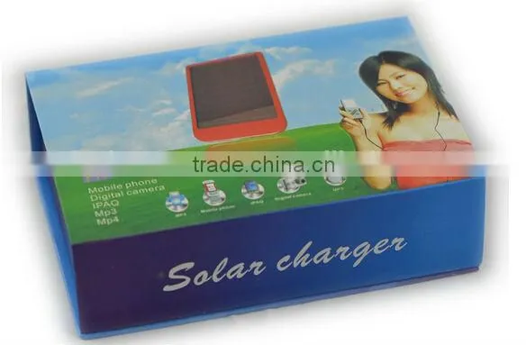2600 mAH portable solar panel charger solar wireless mobile phone charger