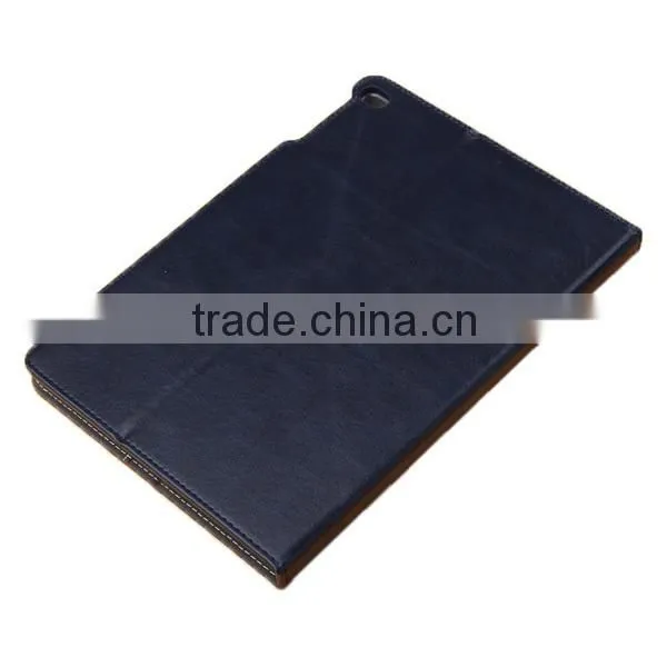 PU leather stand auto sleep smart cover folio case for apple iPad Air 2, for ipad 6 leather case