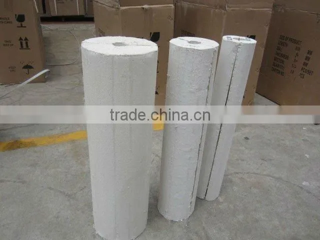 Calcium silicate pipe section