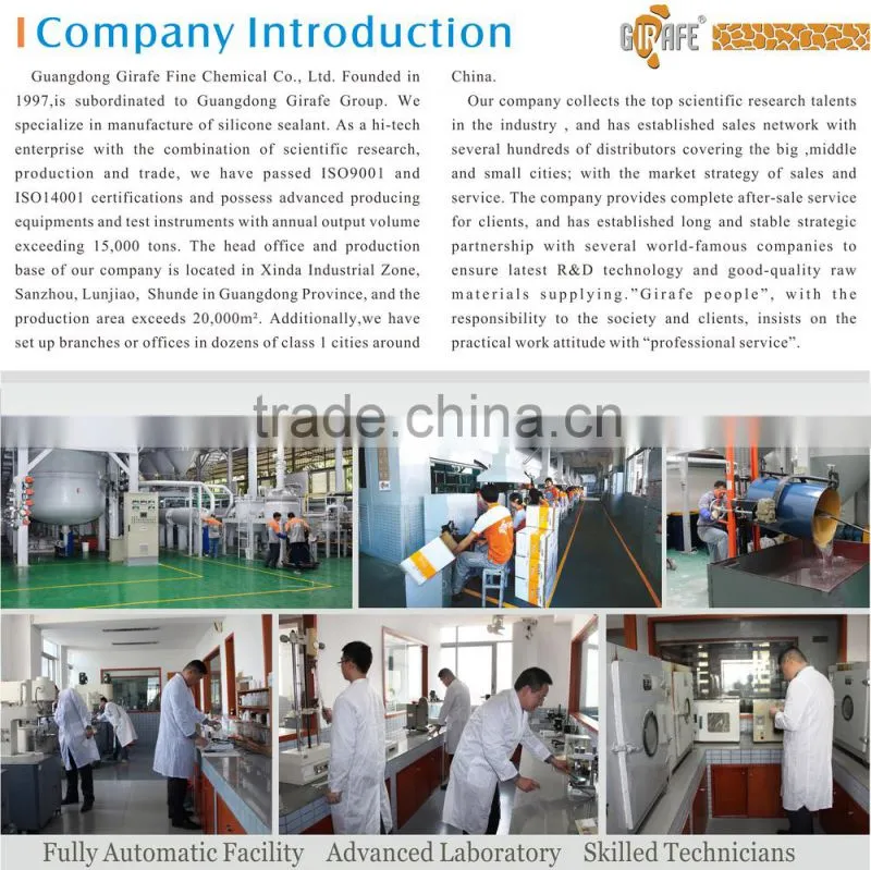Float glass, Reflective glass, Tempered glass, Laminated glass, Solar glass Silicone Sealant
