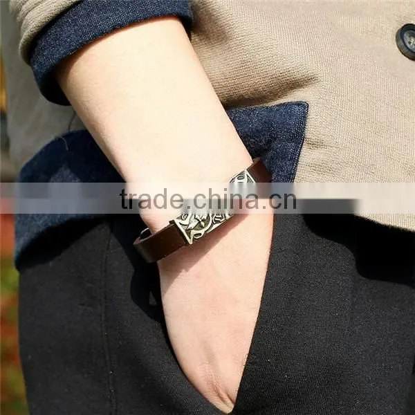 Handmade leather bracelet designs men bracelet leather jewelry
