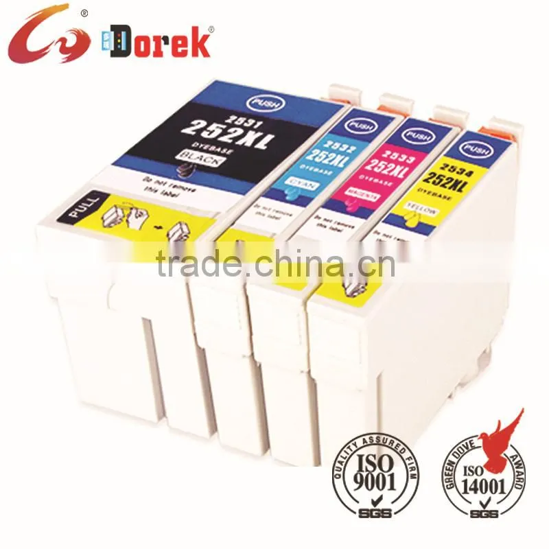high quality T252XL1 T252XL2 T252XL3 T252XL4 inkjet ink cartridge for Epson wf 3620 wf 7610 wf 7110